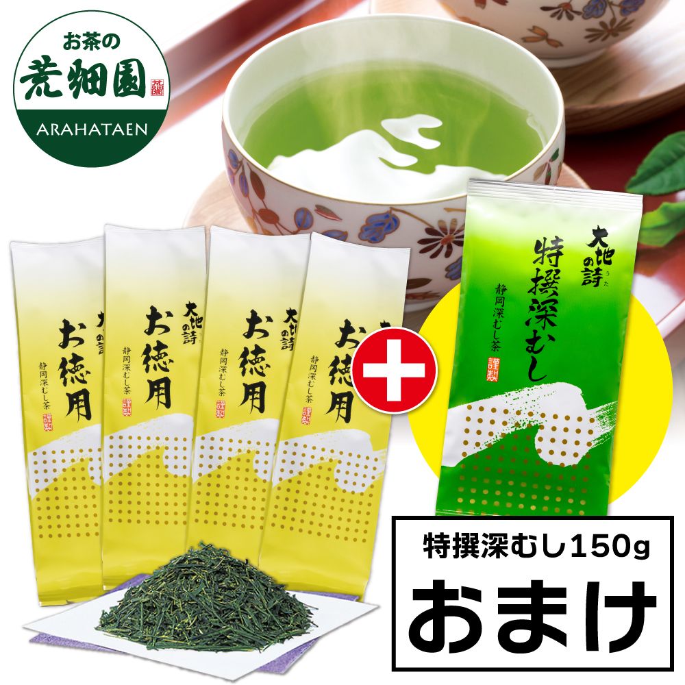 ■お徳用500g 4袋＋特撰深むし1袋おまけ 送料無料　