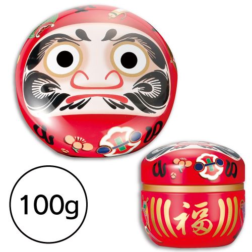 だるま缶(赤)　100g缶　