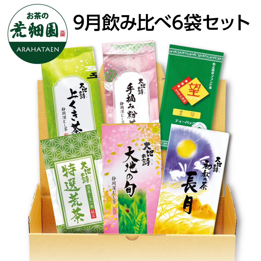 送料無料 9月飲み比べ6袋セット　