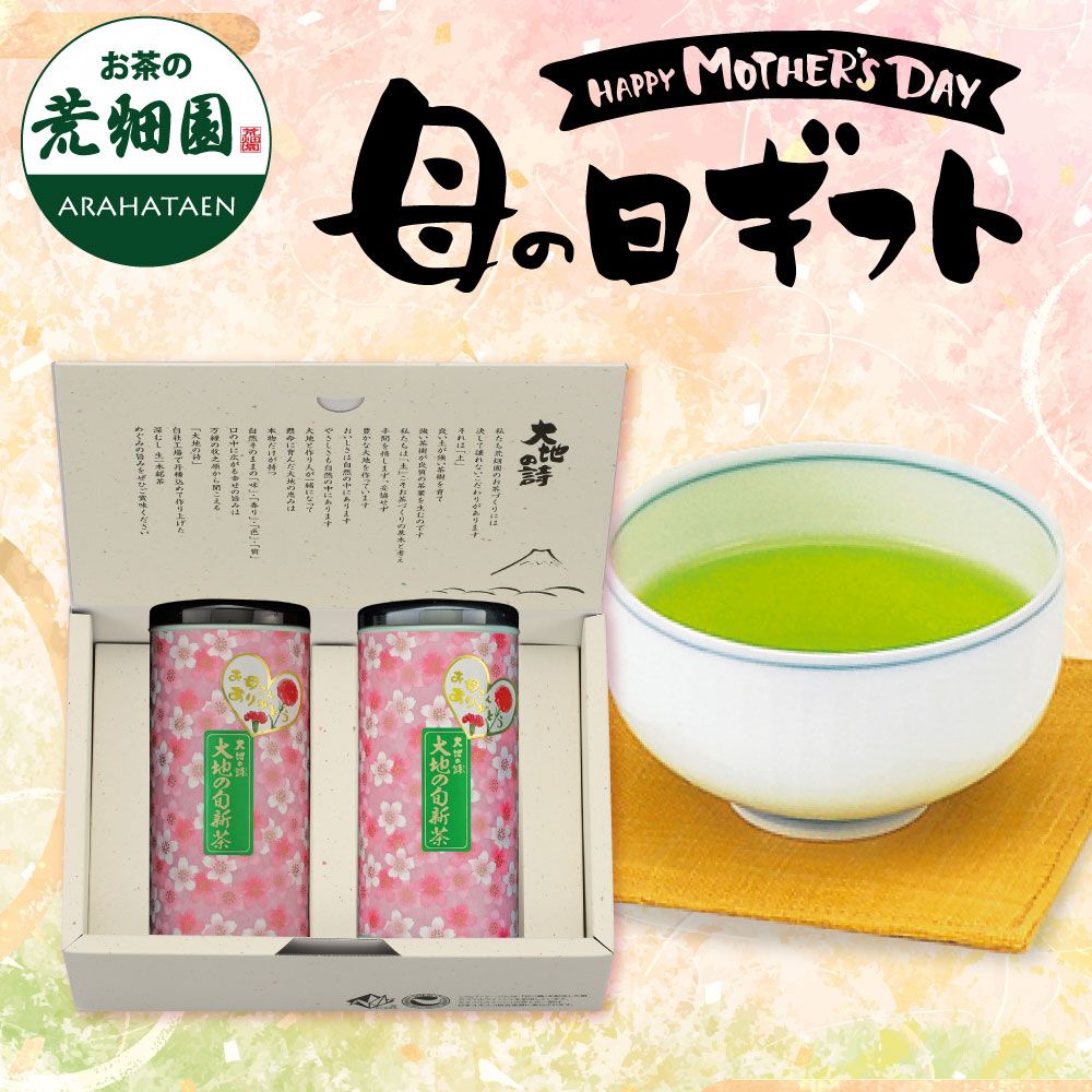 新茶 母の日2本箱入 ※出荷時期5/7頃〜　　