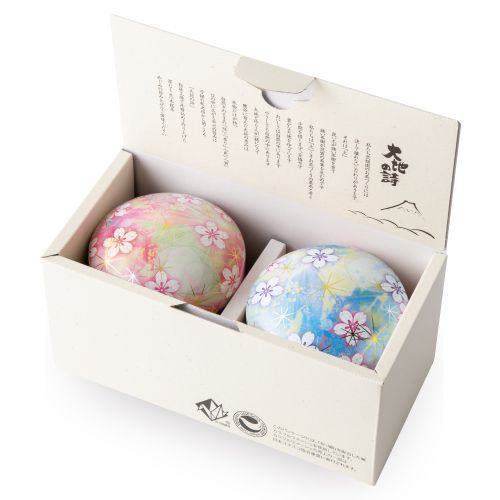 ビードロピンク・ブルー缶2本箱入　