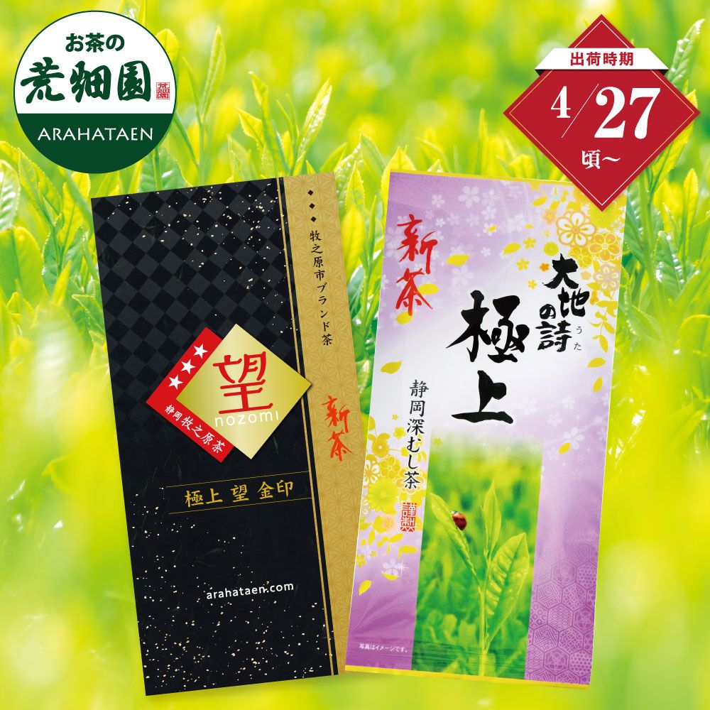 ■新茶 極上望1袋＋新茶 極上1袋 送料無料※出荷時期4/27頃〜　