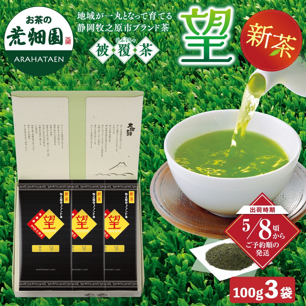 新茶　望金印 100g入×3袋箱入 ※出荷時期5/8頃〜　